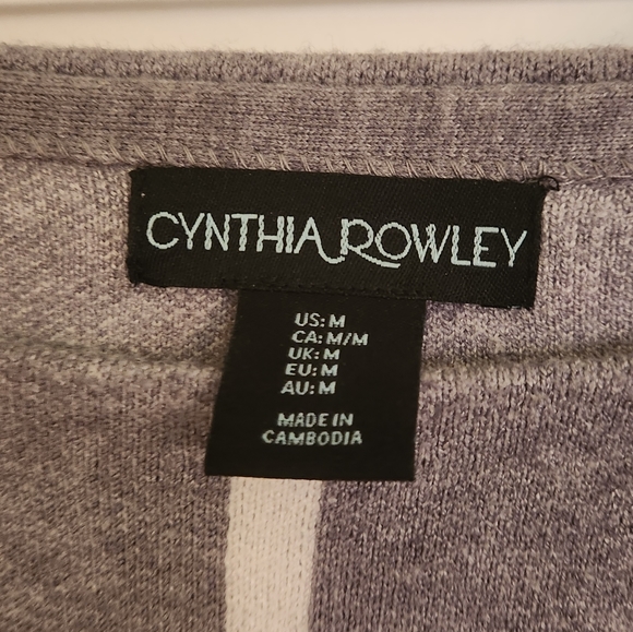 Cynthia Rowley light grey long sleeve jumper, size M, never worn - Picture 3 of 3